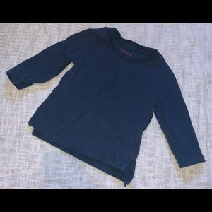 Blue soft long sleeve T